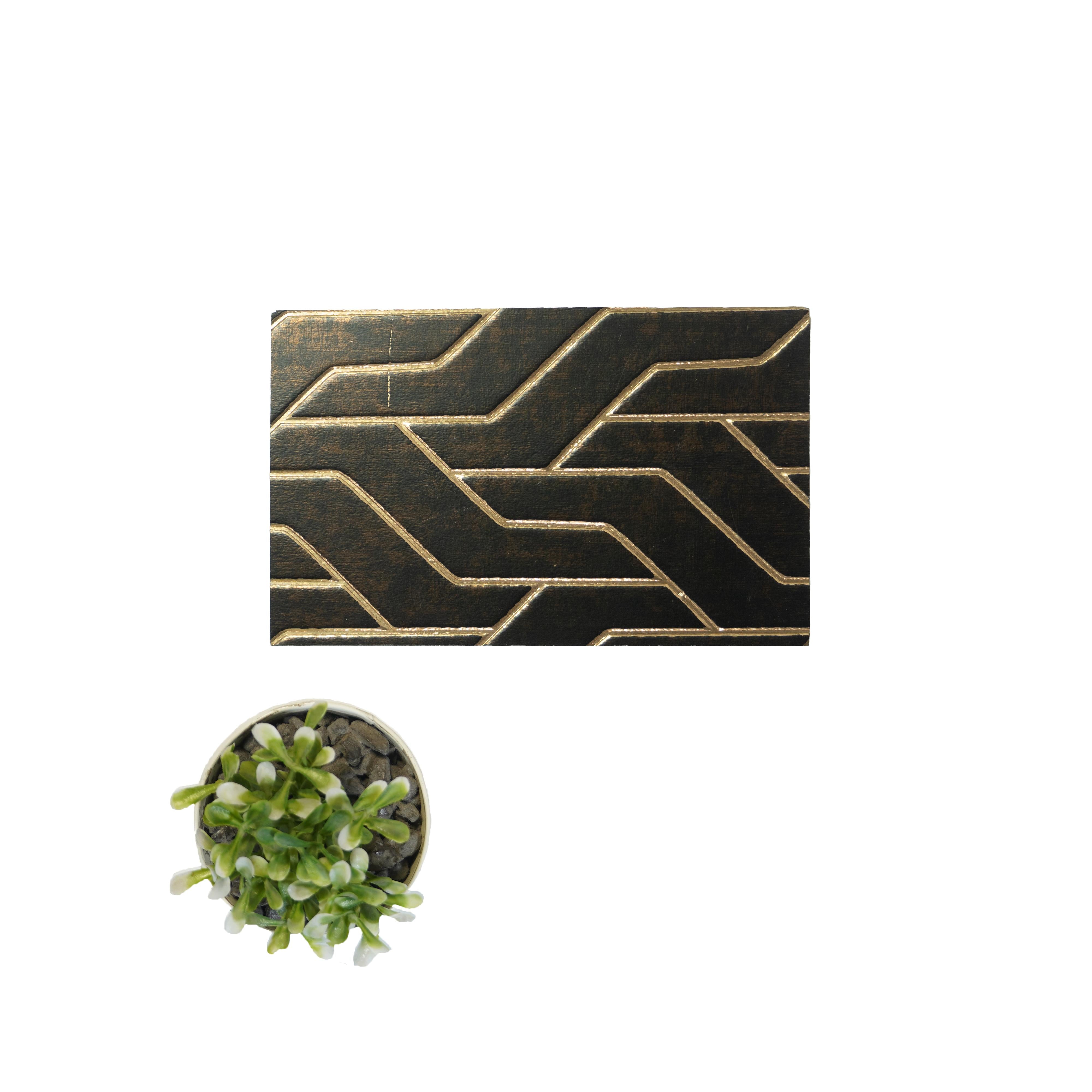 Charco Charm Series Charcoal Decorative Wall Panel Wood Brown 8x2 Ft - Al 28