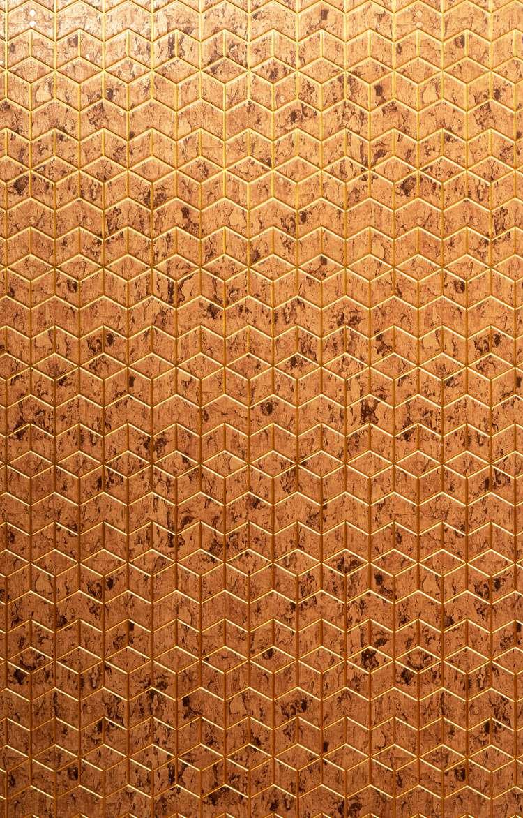 Charco Charm Series Charcoal Decorative Wall Panel Designer Gold 8x2 Ft - Cb 58