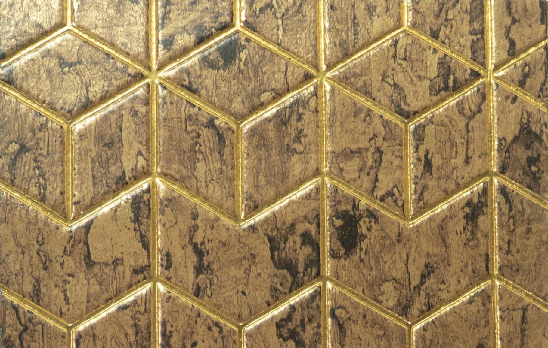 Charco Charm Series Charcoal Decorative Wall Panel Designer Gold 8x2 Ft - Cb 58