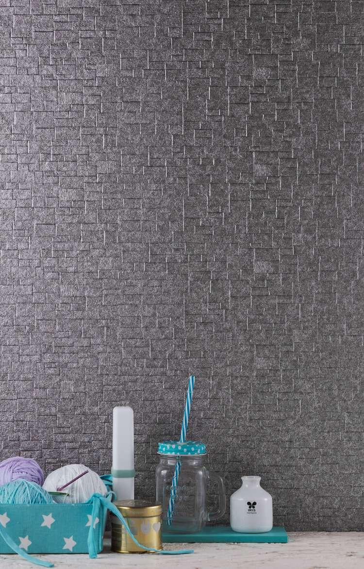 Charco Charm Series Charcoal Decorative Wall Panel Marble & Stone Grey 8x2 Ft - Ct 12