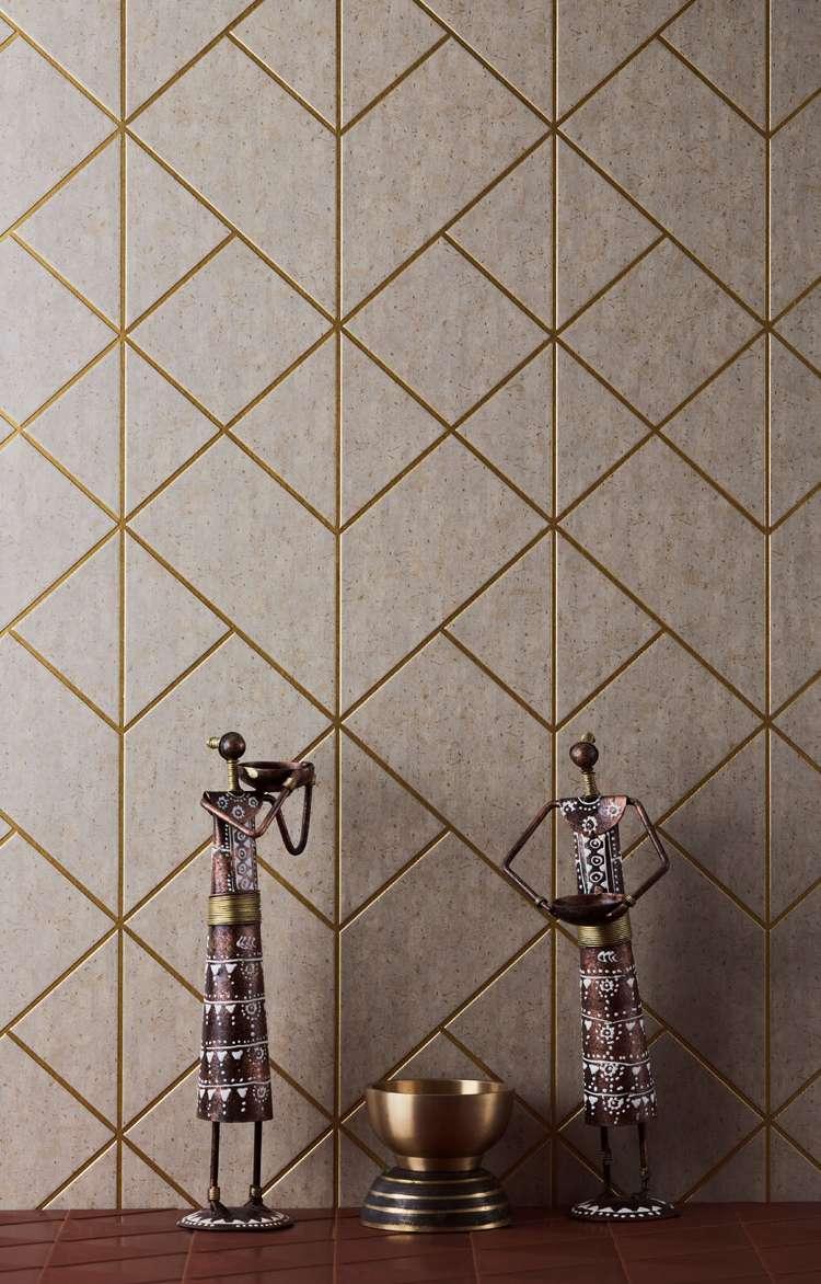 Charco Charm Series Charcoal Decorative Wall Panel Wood Beige 8x2 Ft - Ea 39