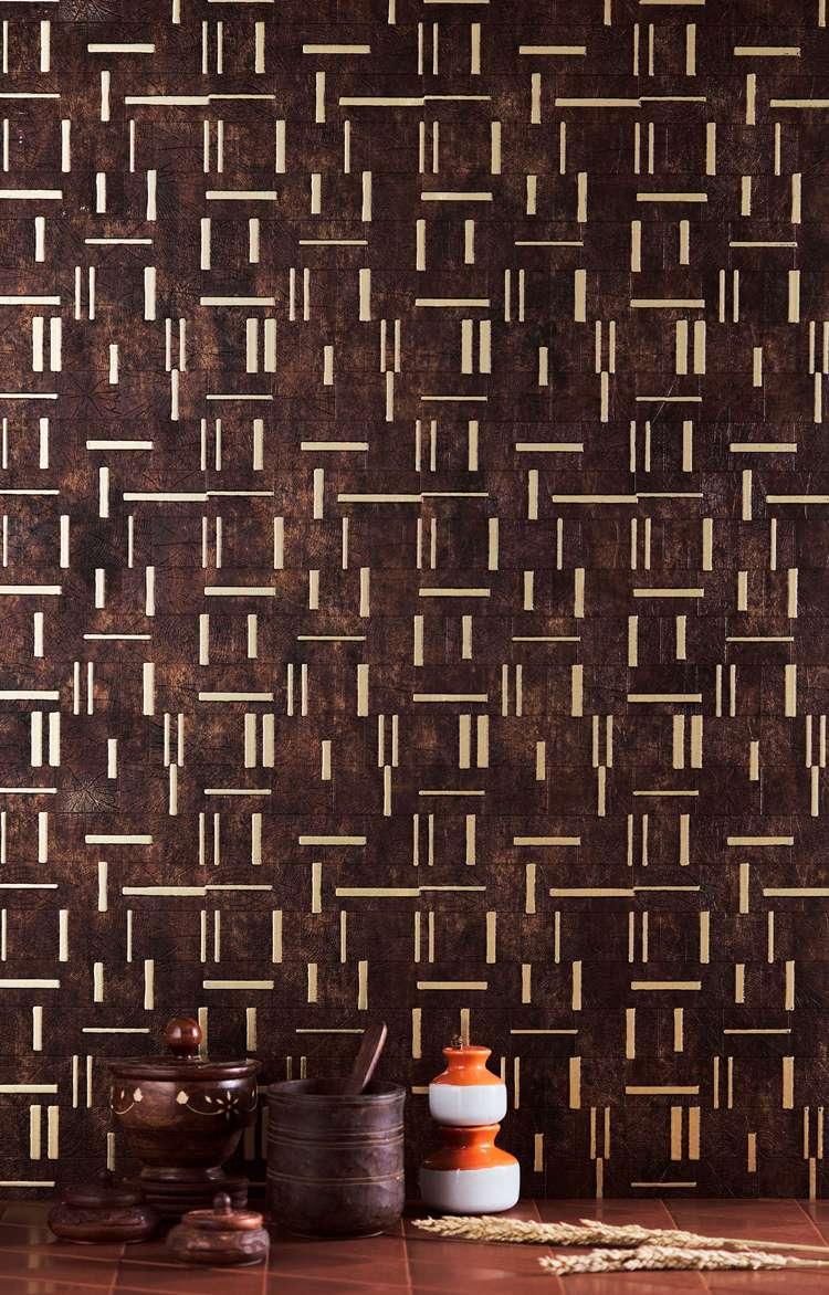 Charco Charm Series Charcoal Decorative Wall Panel Wood Wenge 8x2 Ft - Fm 77