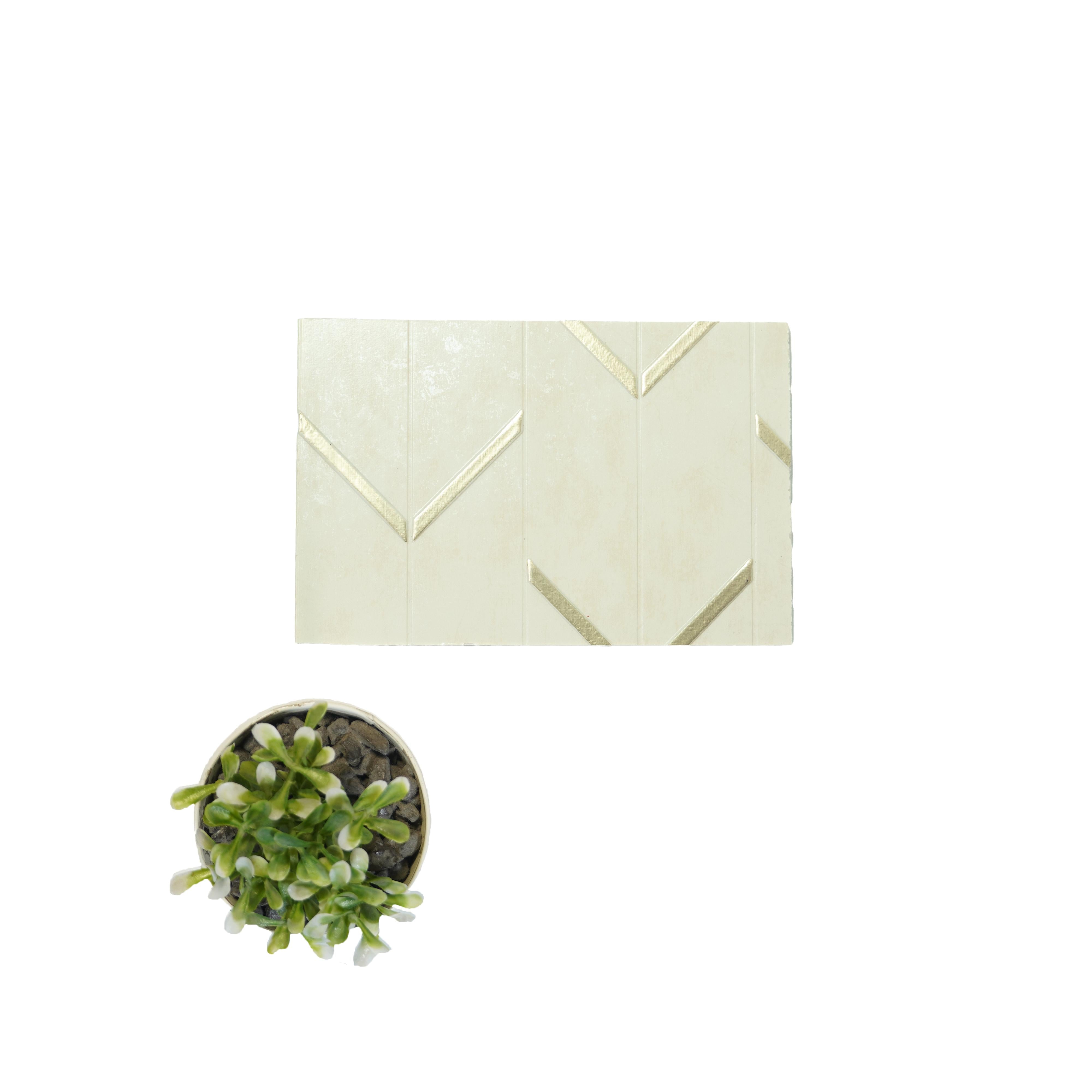 Charco Charm Series Charcoal Decorative Wall Panel Designer White 8x2 Ft - Fo 91