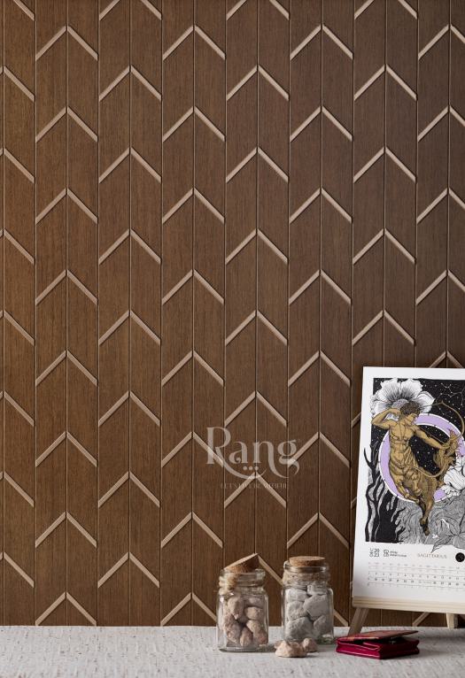 Charco Charm Series Charcoal Decorative Wall Panel Designer Brown 8x2 Ft - Fo 92