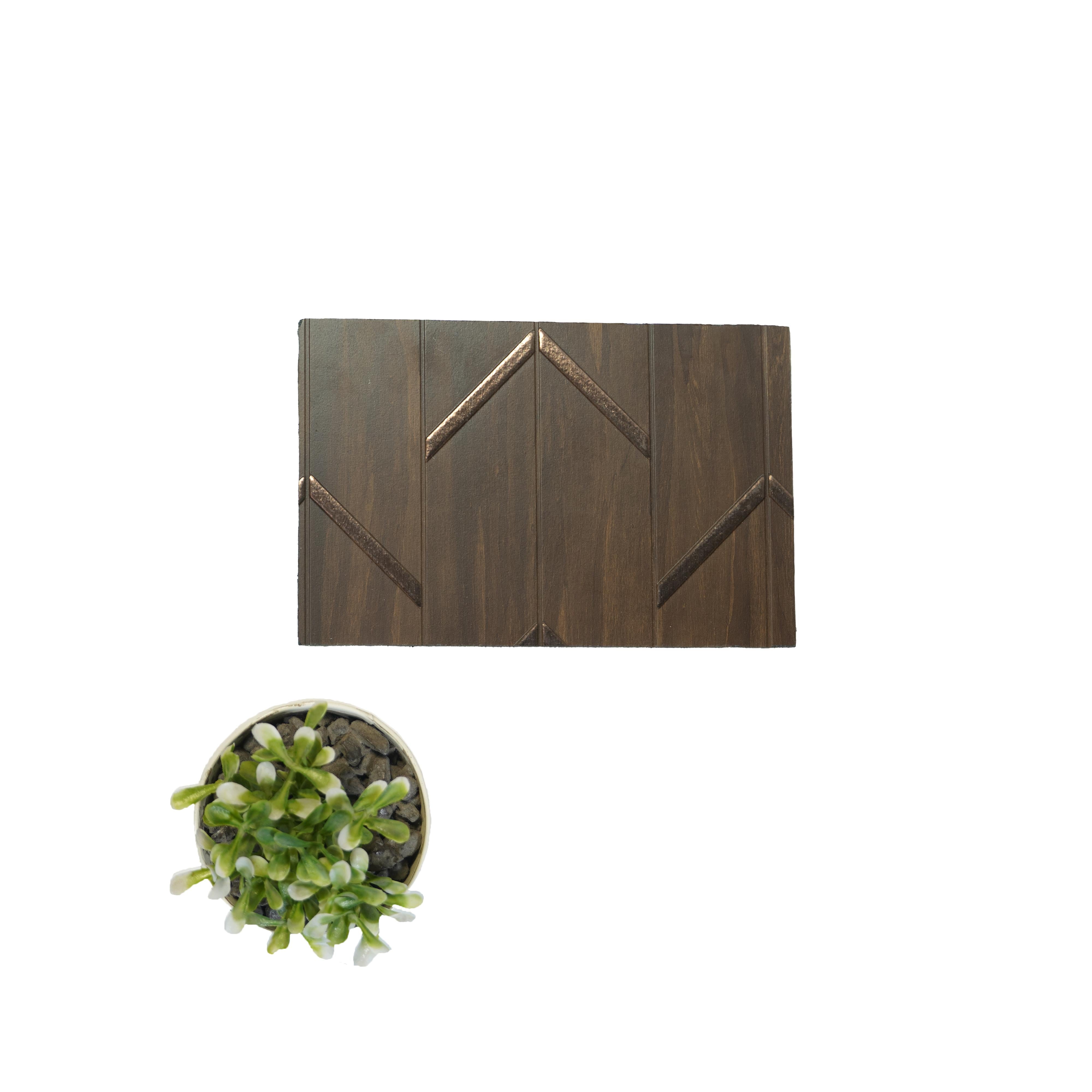Charco Charm Series Charcoal Decorative Wall Panel Designer Brown 8x2 Ft - Fo 95