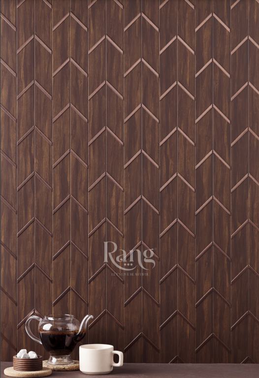 Charco Charm Series Charcoal Decorative Wall Panel Designer Brown 8x2 Ft - Fo 95