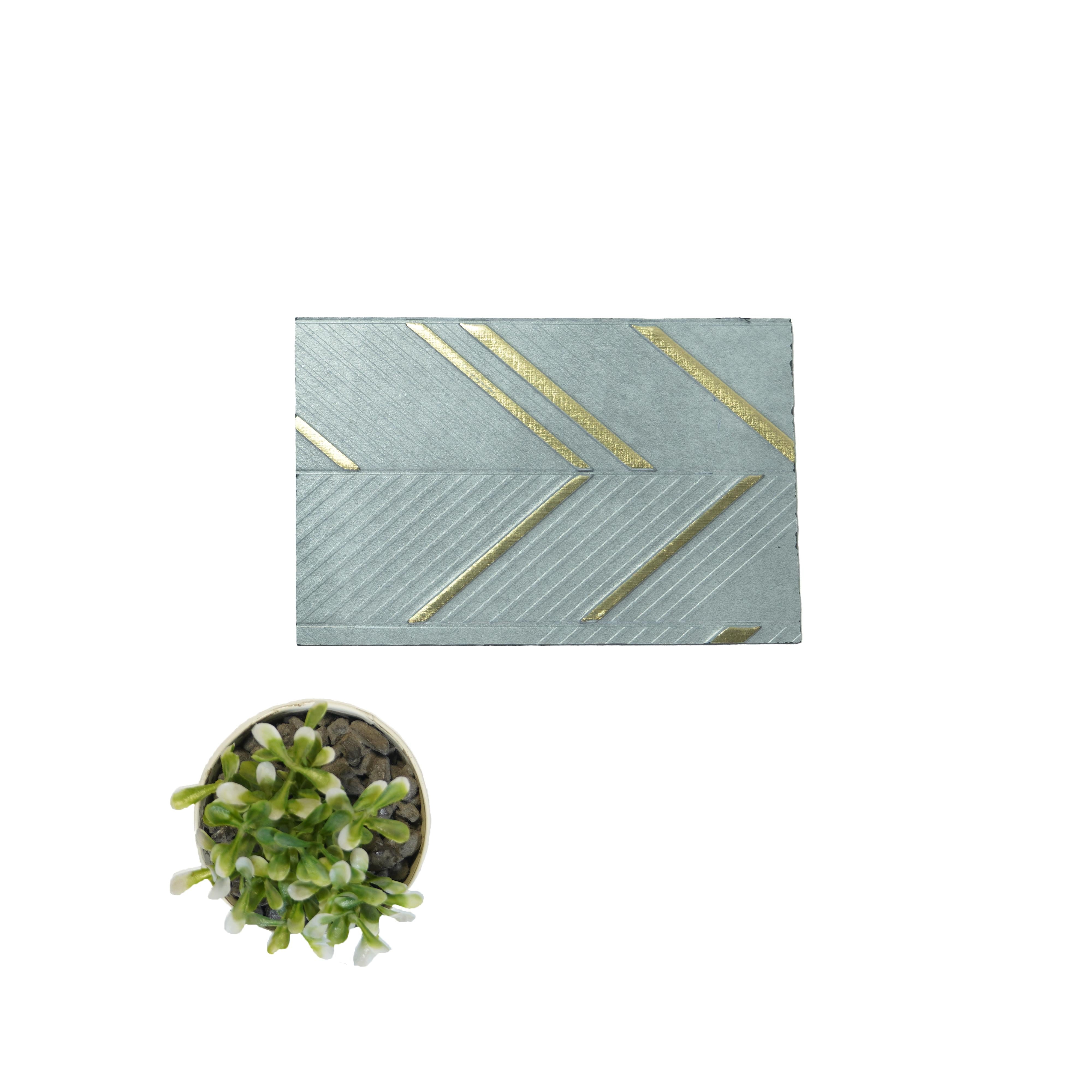 Charco Charm Series Charcoal Decorative Wall Panel Wood Blue 8x2 Ft - Mf 64