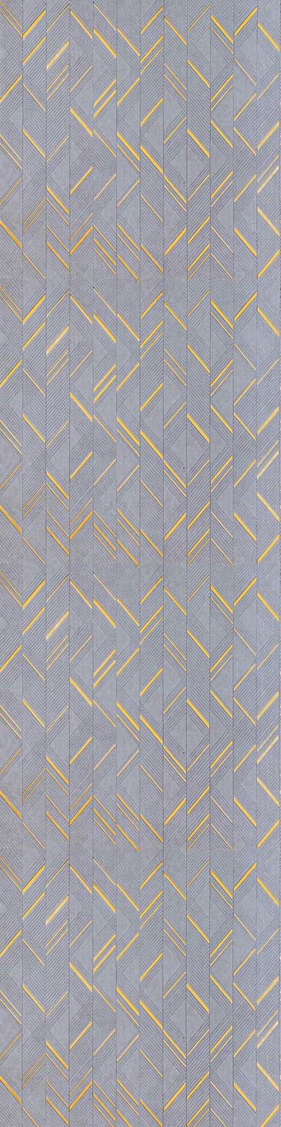 Charco Charm Series Charcoal Decorative Wall Panel Wood Blue 8x2 Ft - Mf 64