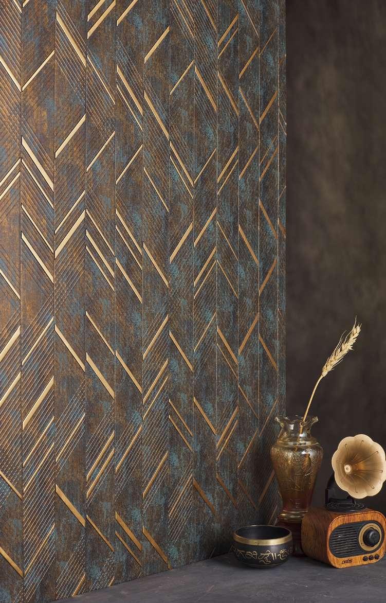 Charco Charm Series Charcoal Decorative Wall Panel Wood Brown 8x2 Ft - Mf 65