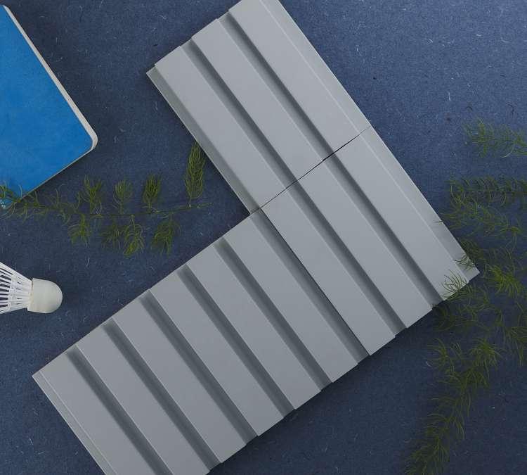 Canis Series Mdf Louvers Plain Colors White 9.5x0.39 Ft - Rc 1006
