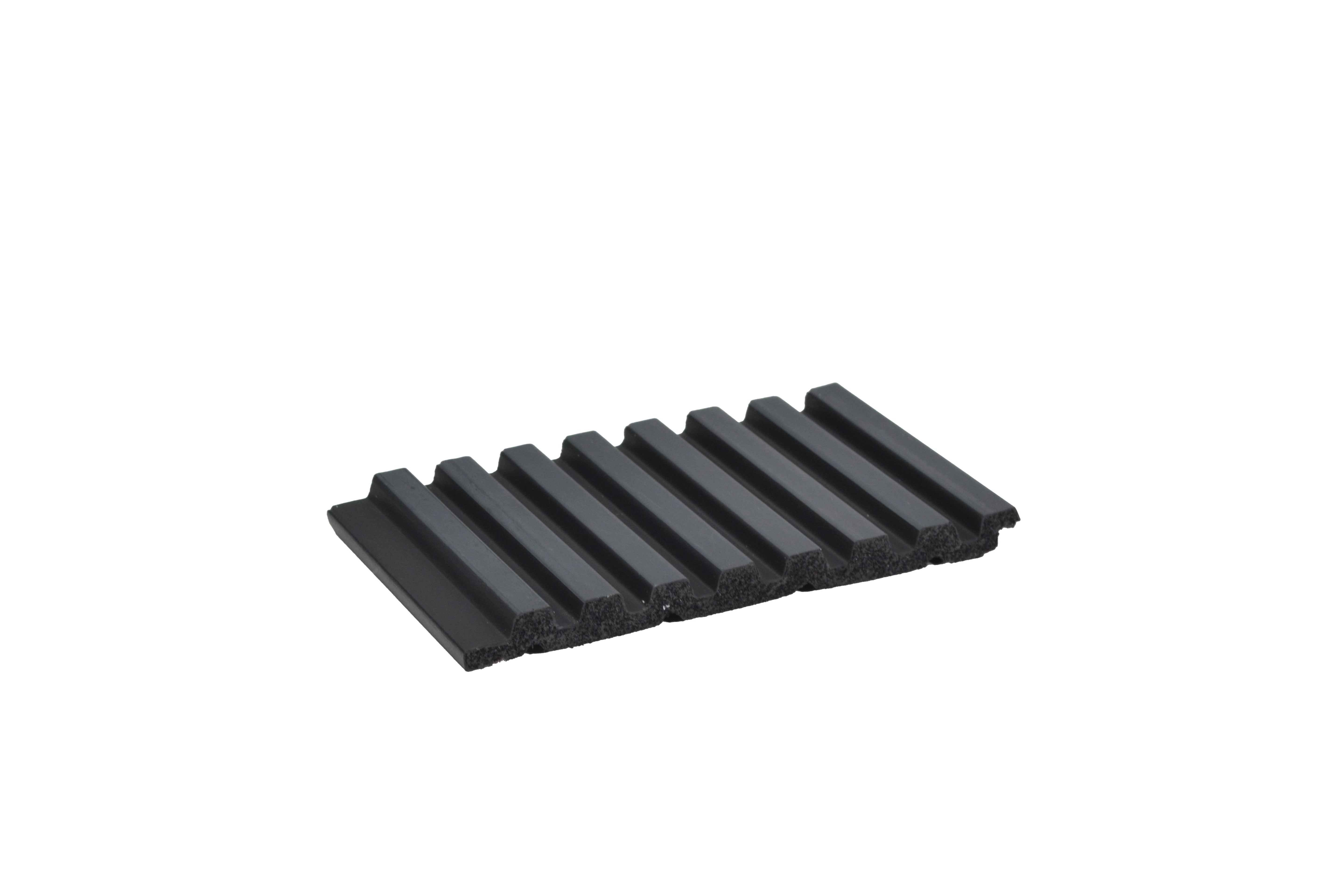 Groove Seamless Planks Series Charcoal Louvers Wood Wenge 9x0.41 Ft - 5021