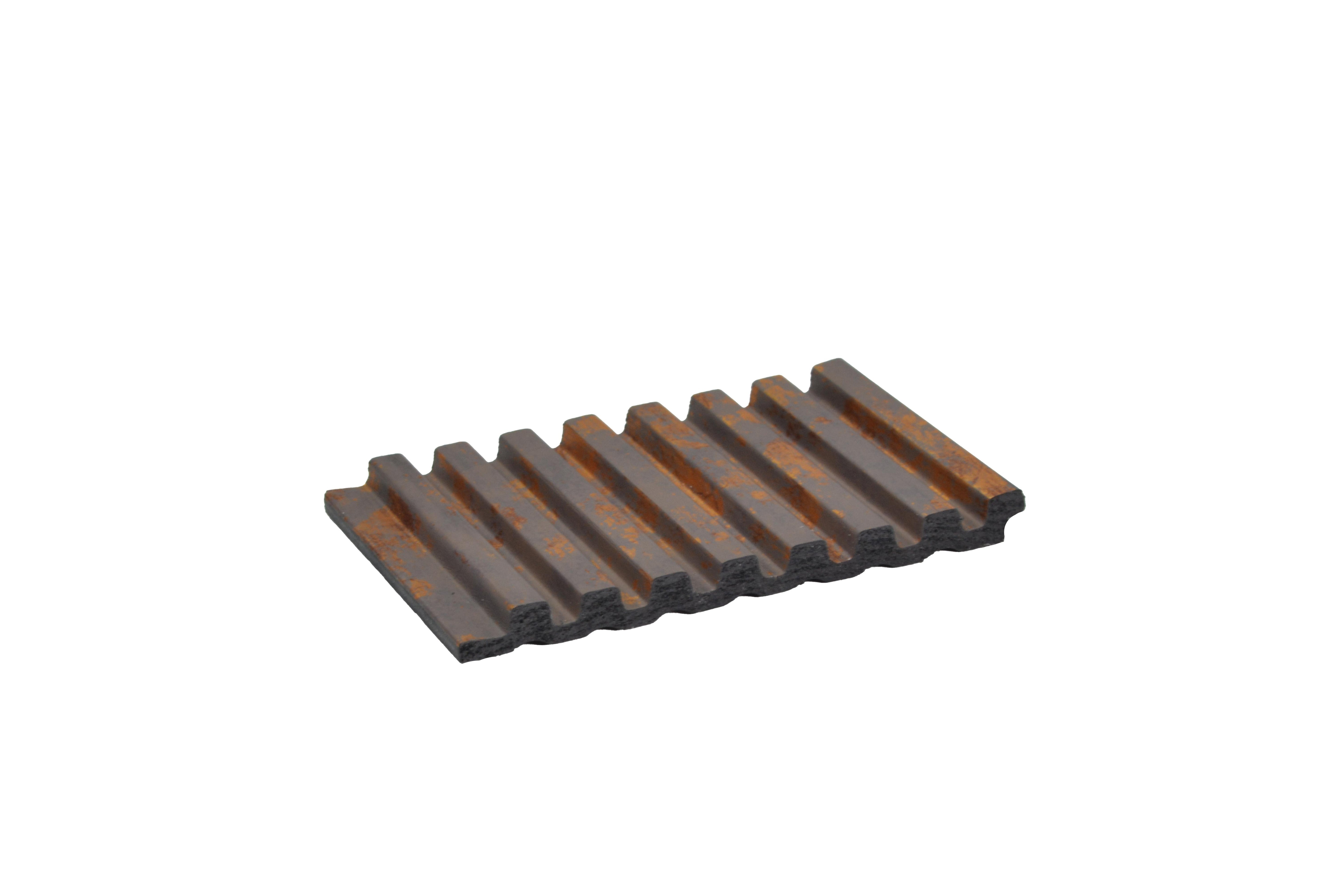 Groove Seamless Planks Series Charcoal Louvers Designer Wenge 9x0.41 Ft - Rg 5089