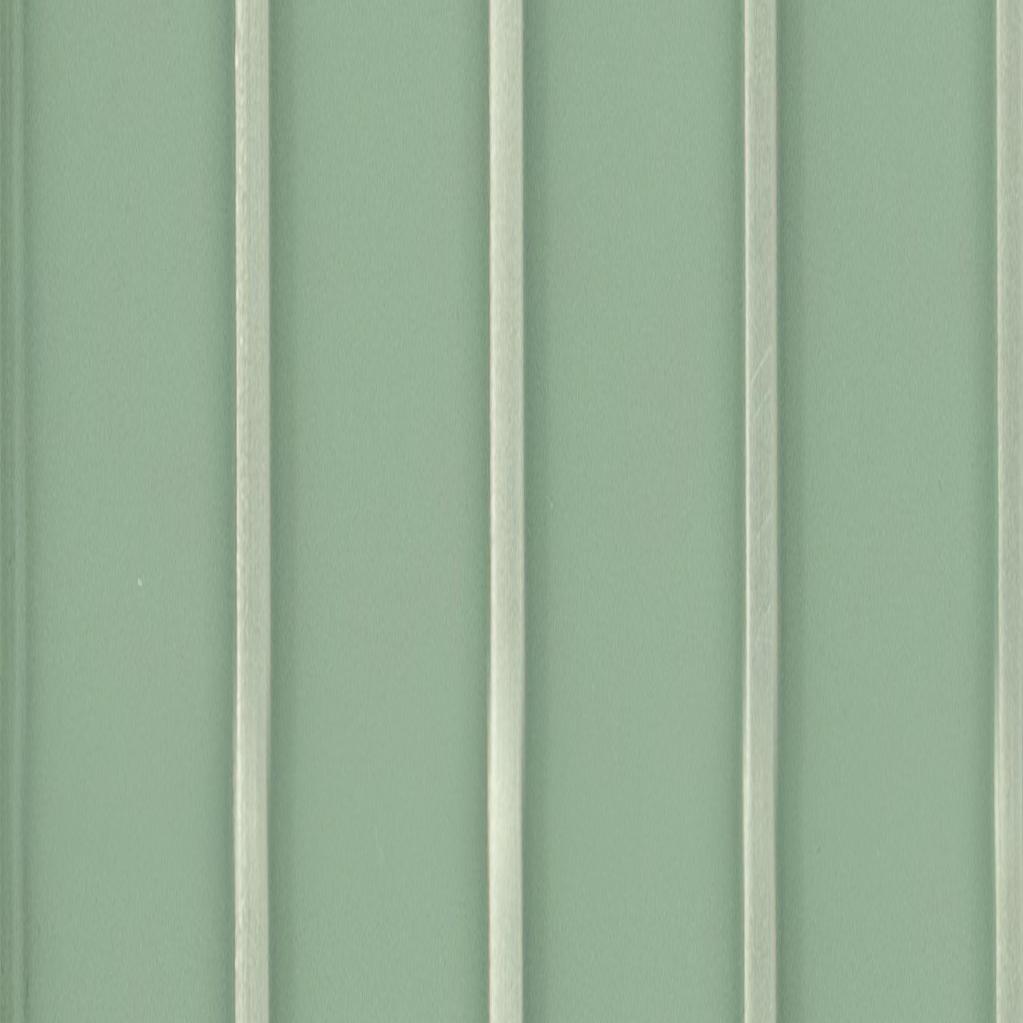Groove Seamless Planks Series Charcoal Louvers Plain Colors Green 9x0.41 Ft - Rg 5094