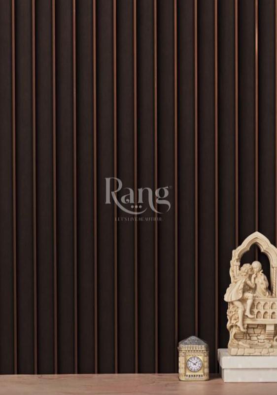 Groove Seamless Planks Series Charcoal Louvers Wood Wenge 9x0.41 Ft - Rg 5211