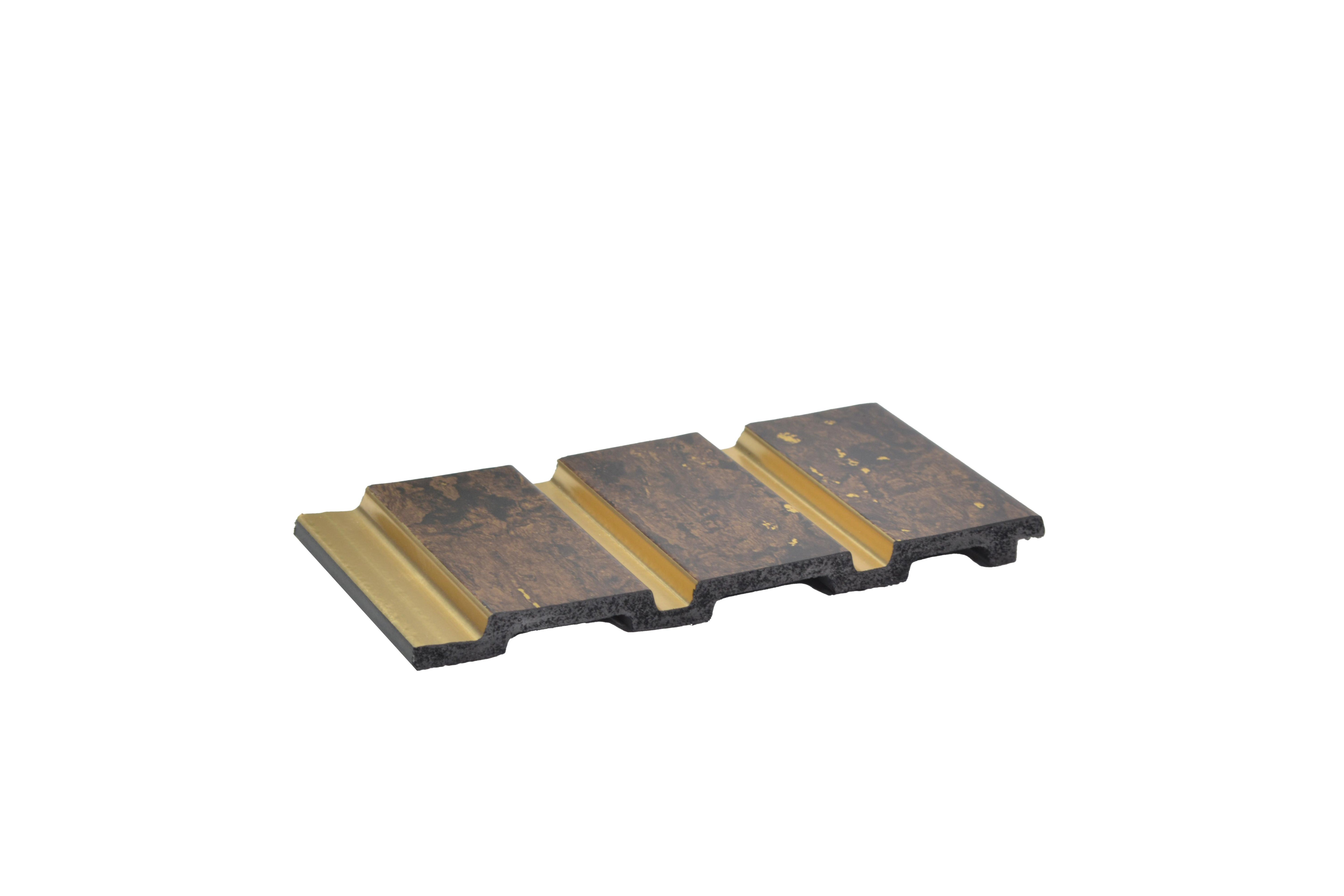 Groove Seamless Planks Series Charcoal Louvers Wood Wenge 9x0.54 Ft - Rg 7006