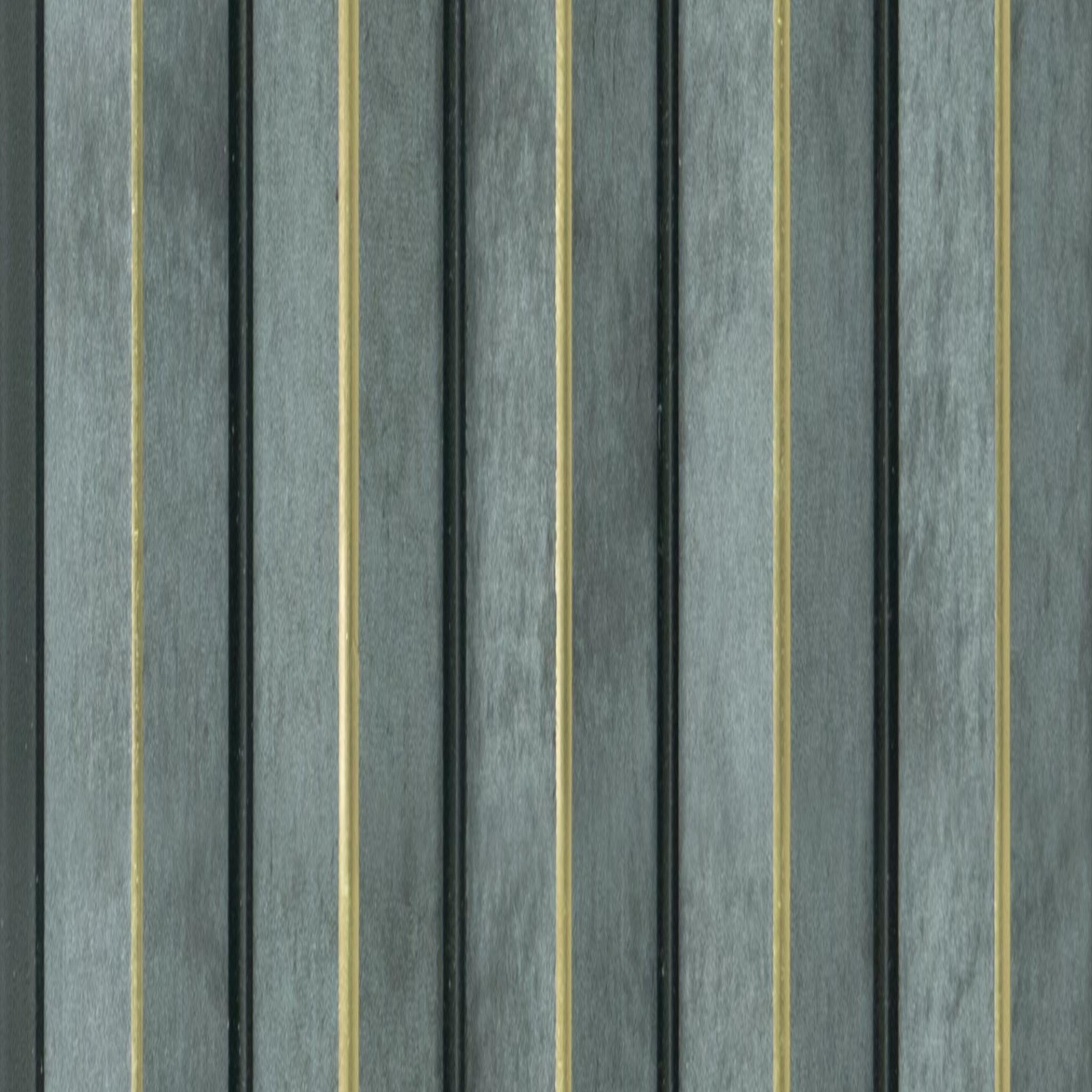 Groove Seamless Planks Series Charcoal Louvers Designer Wenge 9x0.55 Ft - Rg 7009