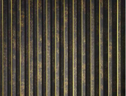 Groove Seamless Planks Series Charcoal Louvers Designer Black 9x0.55 Ft - Rg 708
