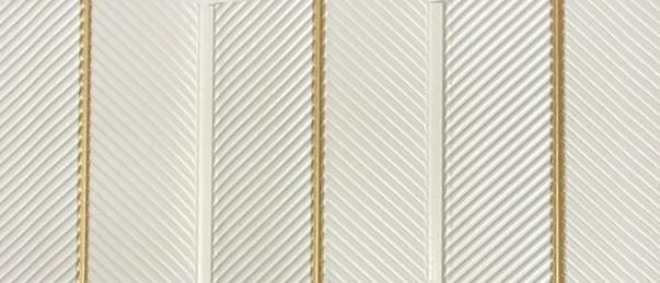 Groove Earth Series Charcoal Louvers Wood Brown 9x0.65 Ft - Rg 8001