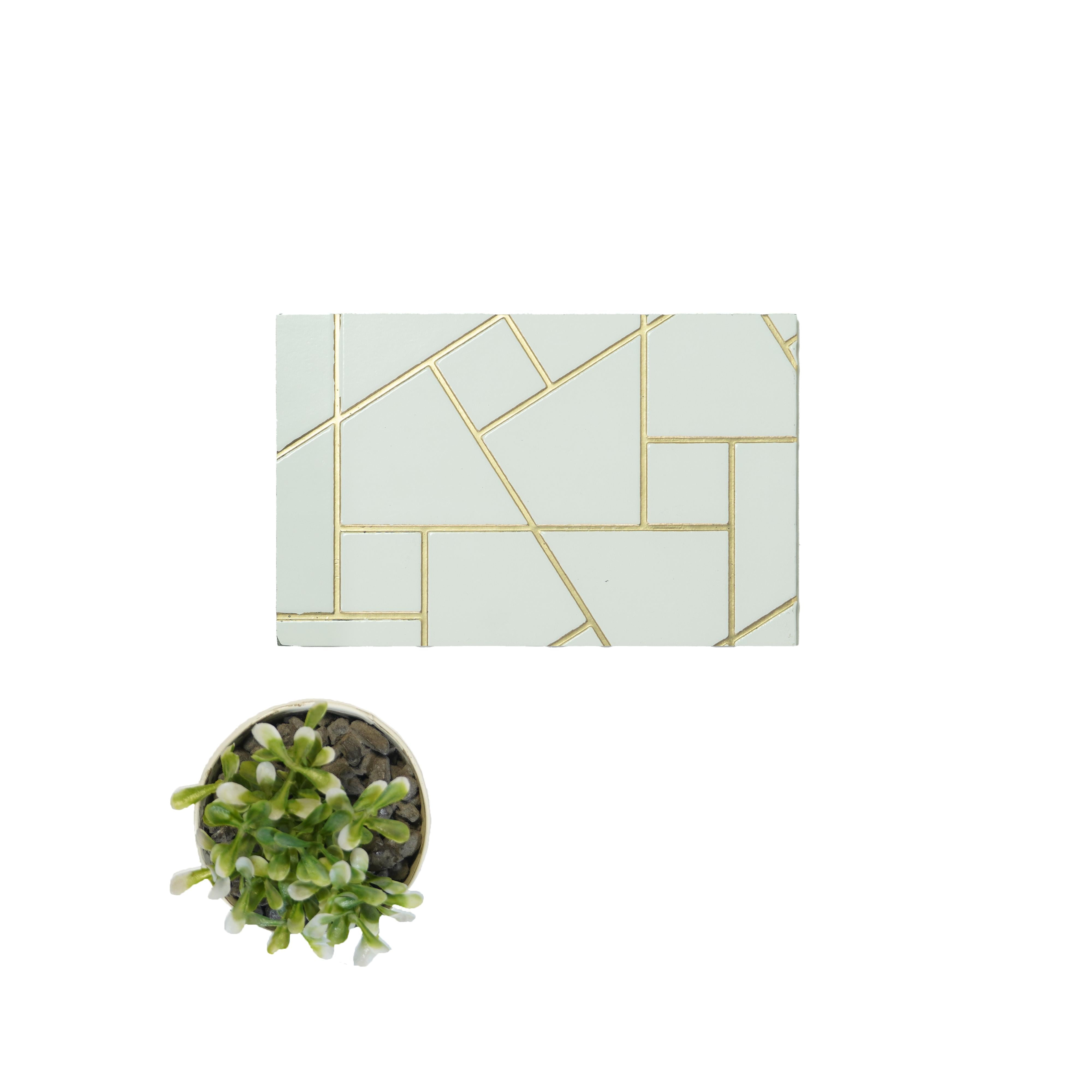 Charco Charm Series Charcoal Decorative Wall Panel Wood White 8x2 Ft - St 17