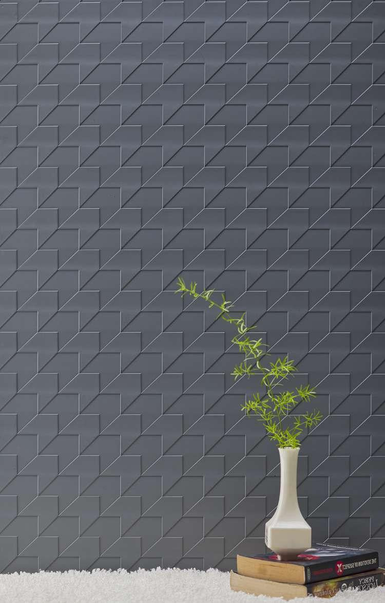 Charco Charm Series Charcoal Decorative Wall Panel Designer Grey 8x2 Ft - Tx 44