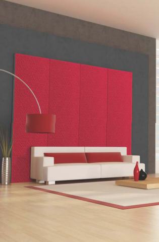 2525 Pvc,charcoal - Based Decorative Wall Panel Designer Red 8x2 Ft Tr 1933