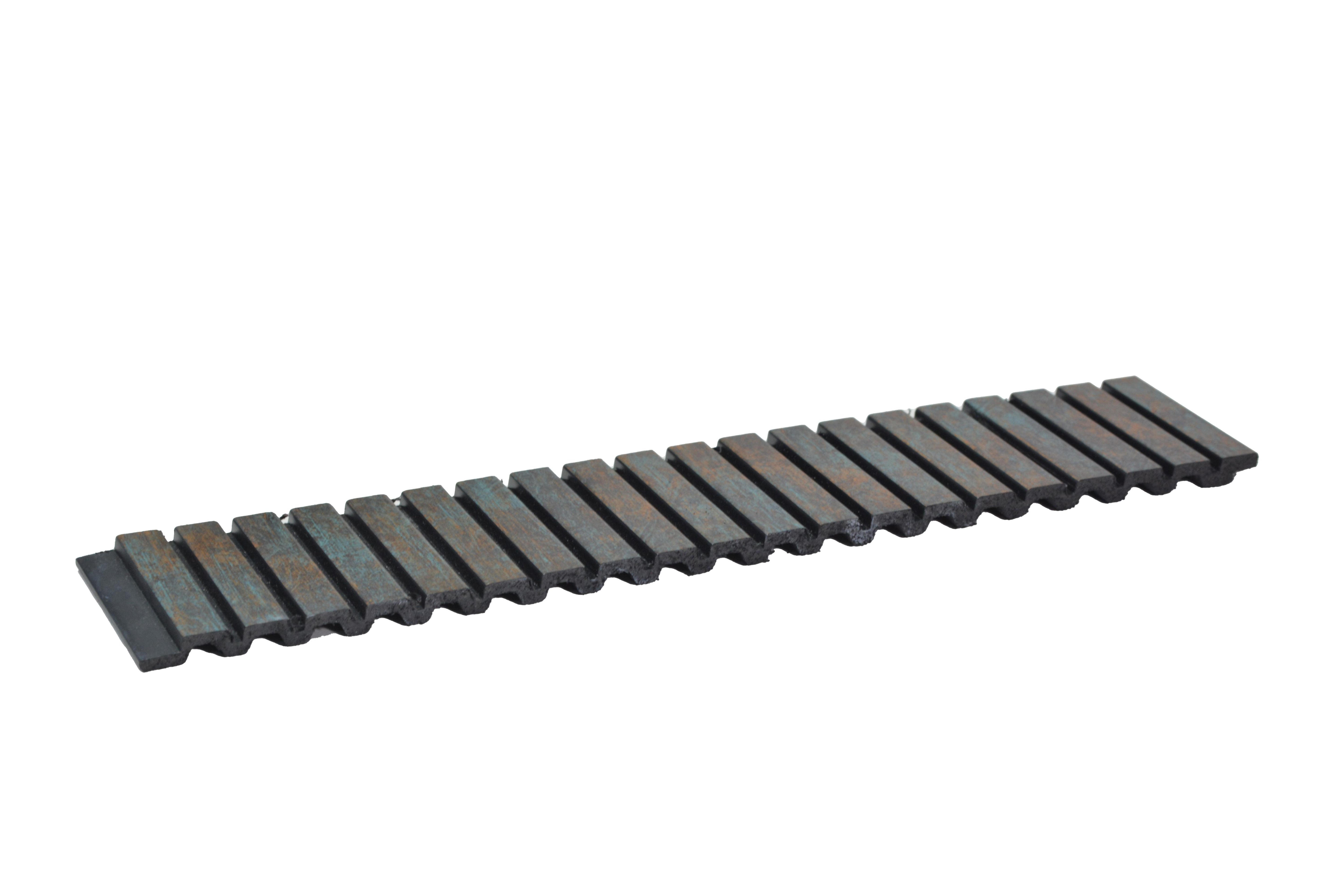 Rustic Brown Stone Rang Charcoal Louver Marble & 8x1 Ft - Ra 8122
