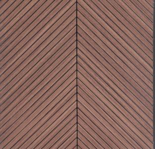 Rustic Chevron Interlock Wpc Louvers Wood 8x1 Ft - Pn 02724