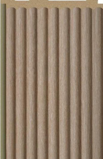 Interlock Charcoal Louvers Plain Colors Sand Drift 8x0.42 Ft - Pn 02714 C