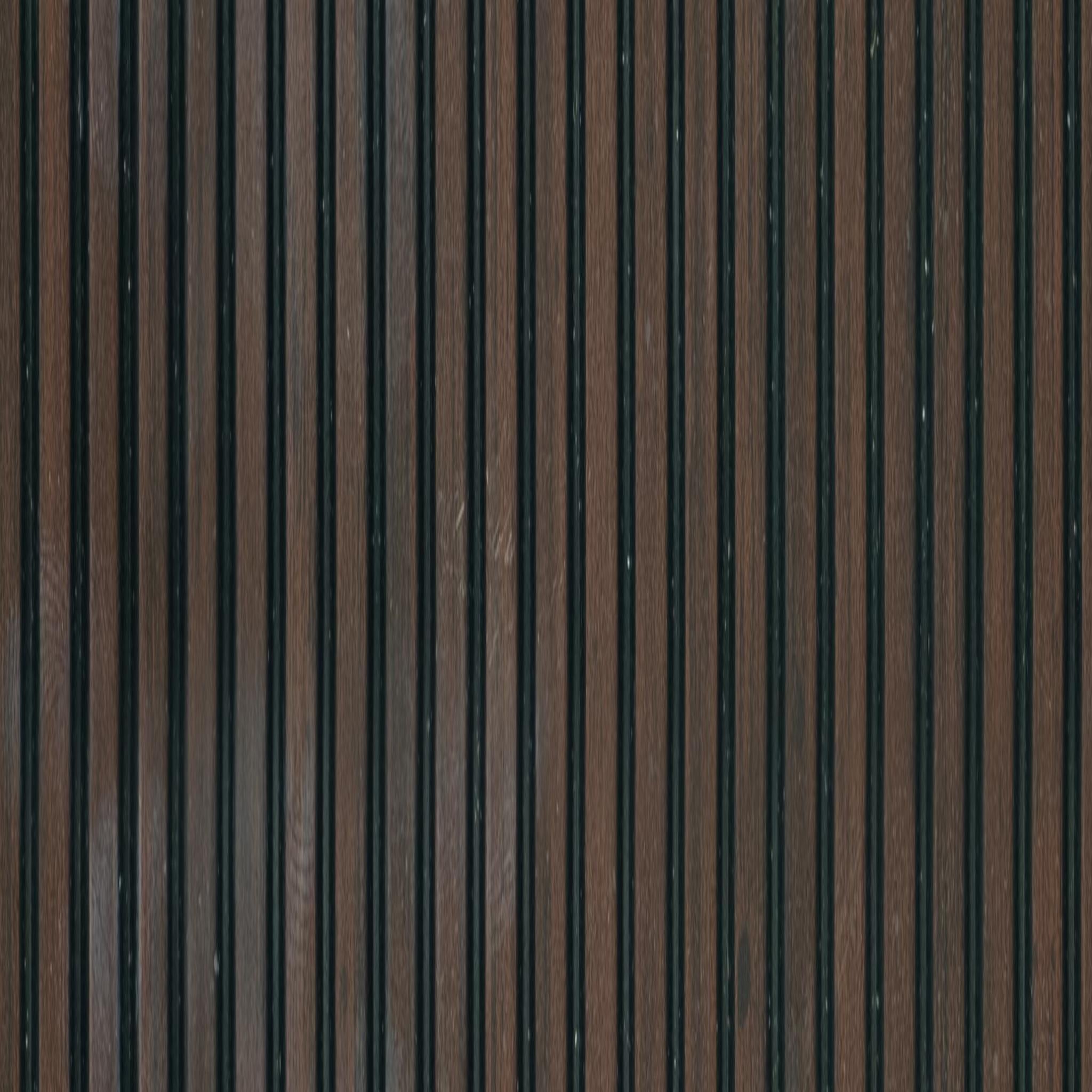 Rang Charcoal Louver Wood Sandlewood 8x1 Ft - Ra 8123
