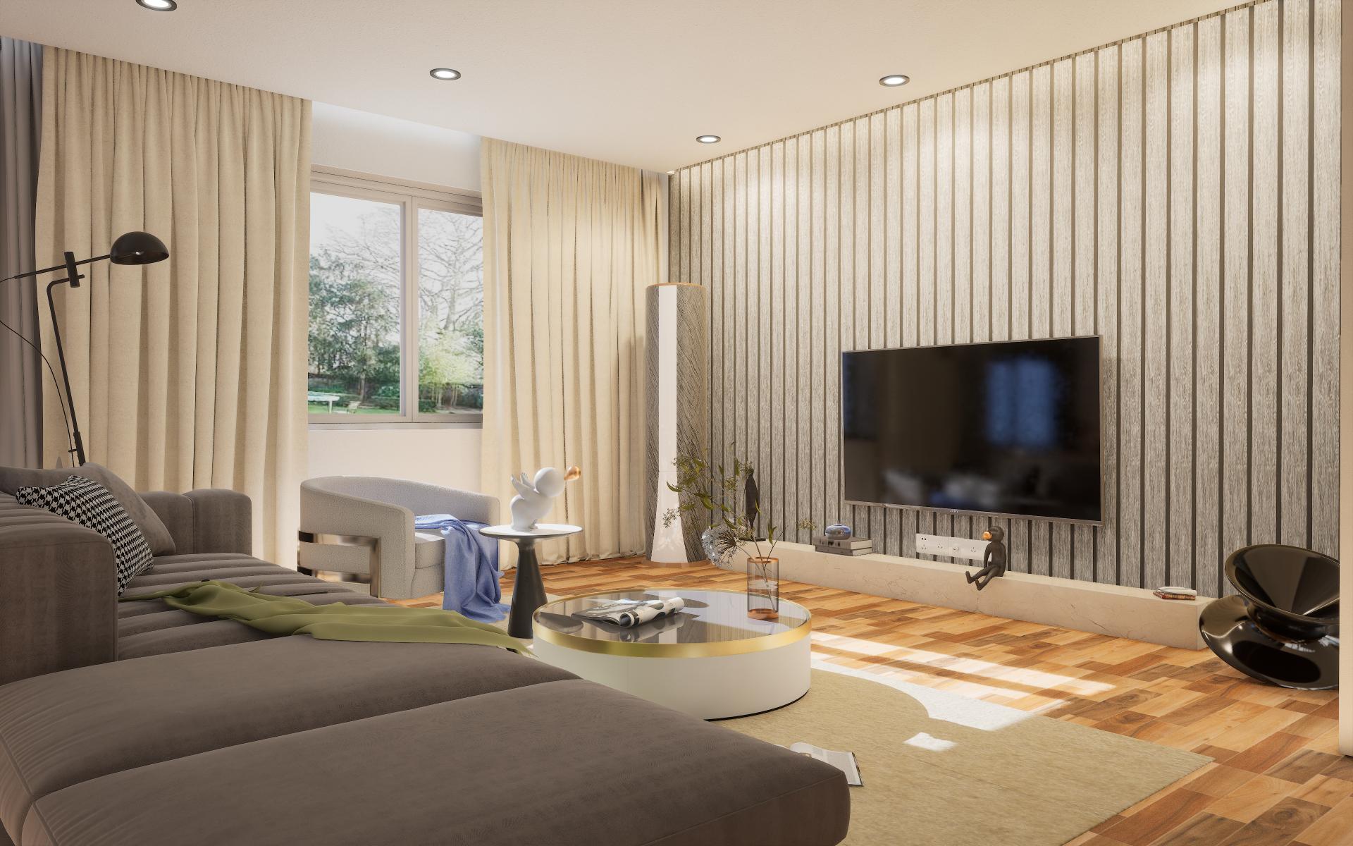 Silver Charcoal Clads Series Louvers Wood 8x0.41 Ft - 4023