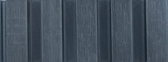 Exterior Wall Panel Wood Grey 9.5x0.71 Ft - Silver