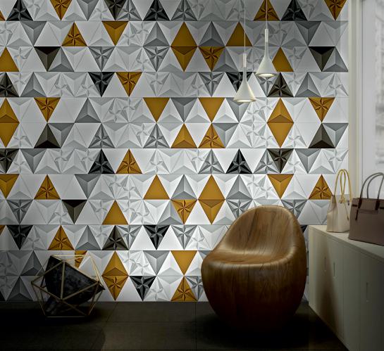 Silver Lexus 3D Wall Panel Wood 0.56x0.64 Ft -