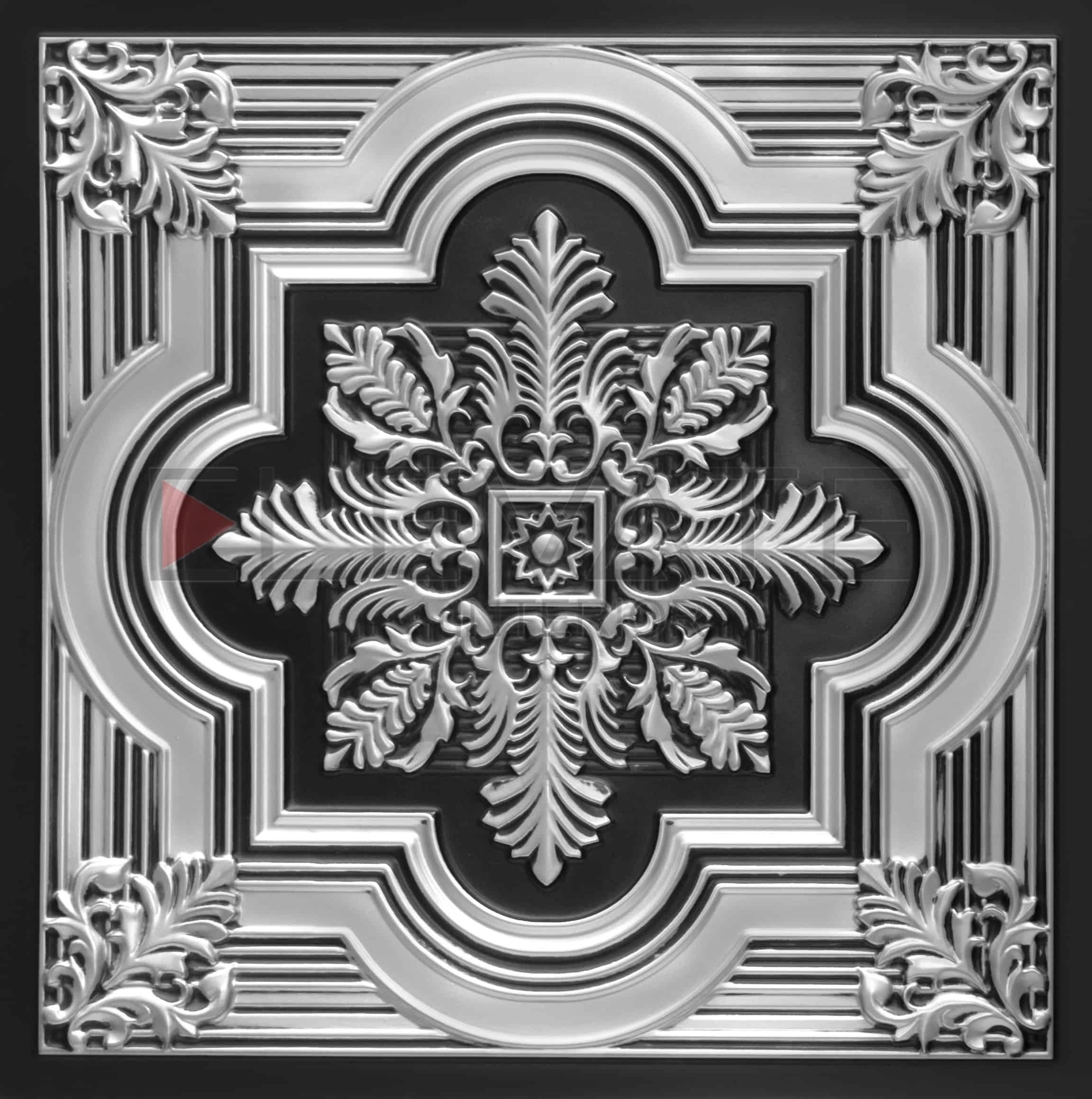 Antique Silver Decorative Wall Panel Designer 2x2 Ft - 206