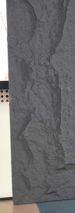 Smoke Grey Pu Stone Panel Marble & Louvers 4x2 Ft - Pn 03115 C