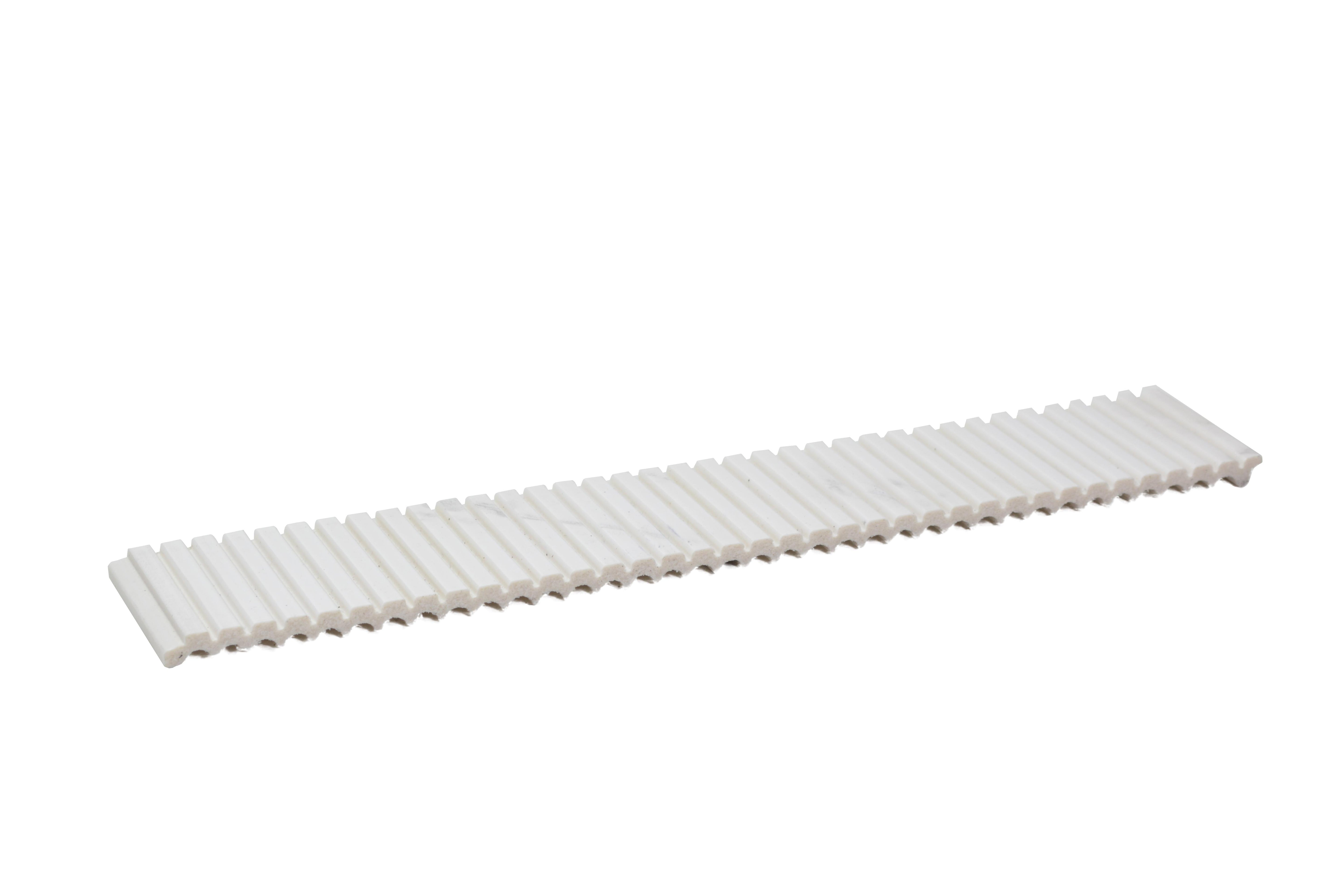 Snow White Marble Rang Charcoal Louver & Stone 8x1 Ft - Ra 8106