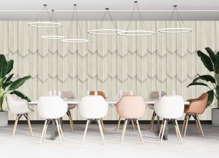 Pu Stone Panel Designer Louvers Snow White 3x0.65 Ft - Pn 03114 B