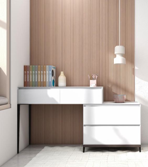 Soft Beige Interlock Charcoal Louvers Plain Colors 8x0.4 Ft - Pn 02715 H