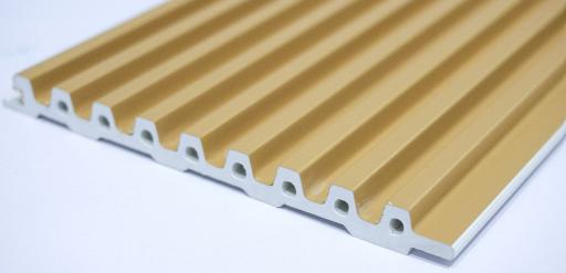 Solid Yellow Plain Colour Wpc Louver Colors 9.5x0.41 Ft - Pn 03016 C