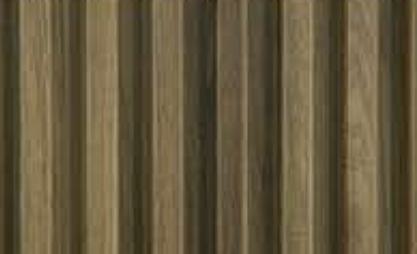 Vertica Design Interior & Exterior Wall Ceiling Panel Wood Louvers Brown 10x0.68 Ft - Spiced Walnut