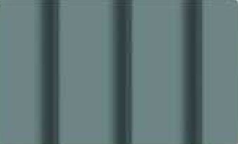 Wave Design Interior & Exterior Wall Ceiling Panel Plain Colors Louvers Blue 10x0.88 Ft - Steel