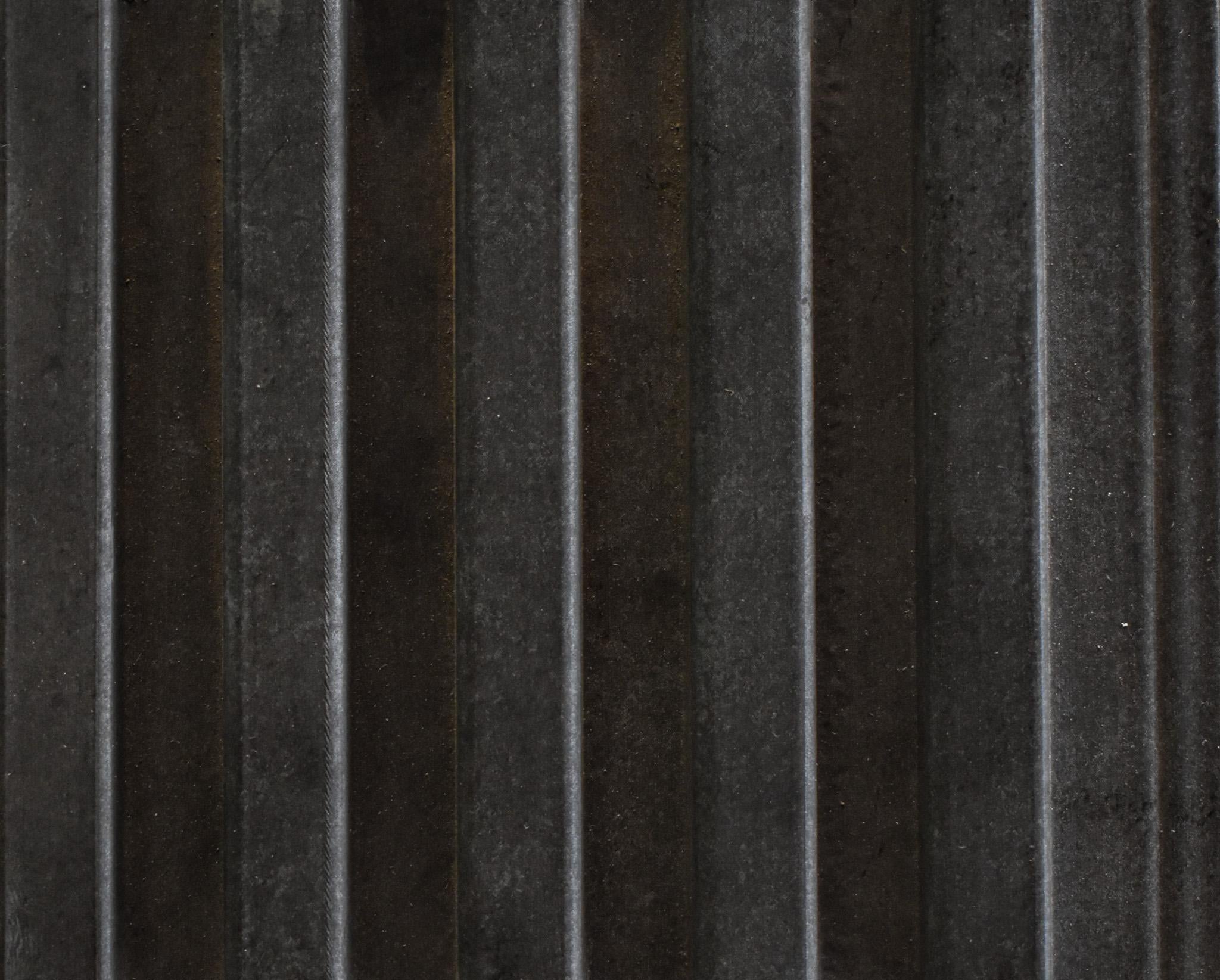 Stone Charcoal Fluted Louvers Marble & Black 8x0.33 Ft - C 24