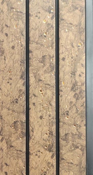 Stone Finish Brown Charcoal Louvers Marble & 9.2x0.41 Ft - Cb 110