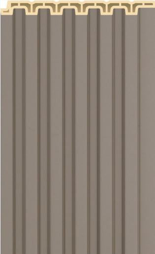 Interlock Wpc Louvers Plain Colors Stone Taupe 9.5x0.4 Ft - Pn 02572 H