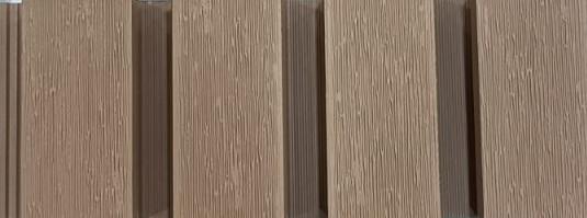 Exterior Wall Panel Wood Cream 9.5x0.71 Ft - Sycamore 9.5