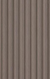 Interlock Charcoal Louvers Plain Colors Taupe Grey 8x0.39 Ft - Pn 02719 B