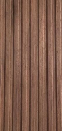 Provo Teak Deep Channel Solid Wood Louvers 8x0.47 ft wood Brown Teak_Deep