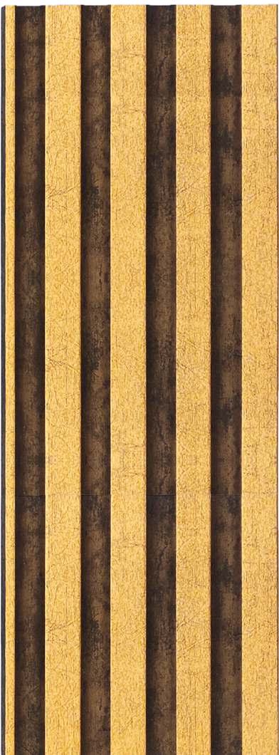 Rafter Charcoal Louver Panel Metallic Brown 8x0.41 Ft - 1110