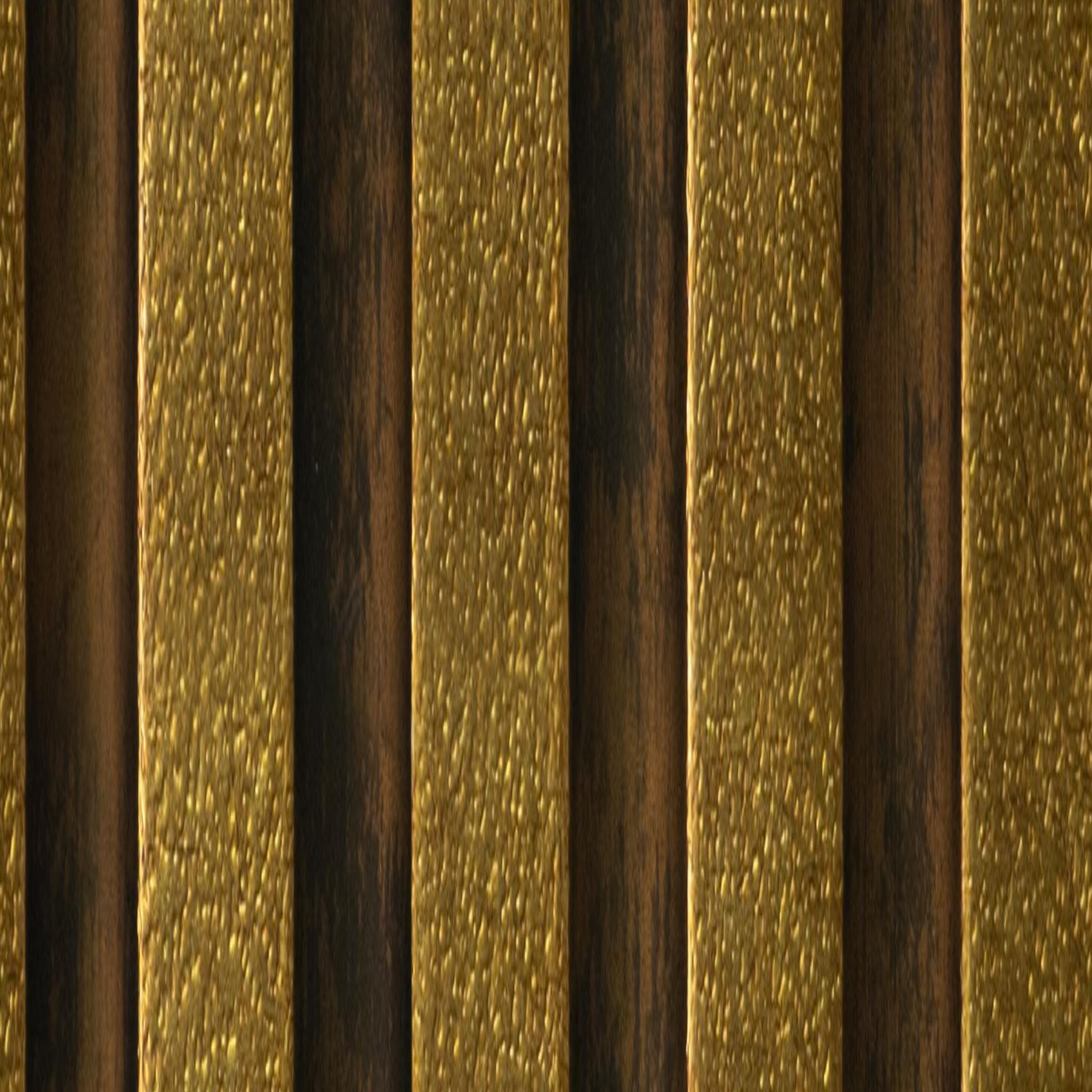 Rafter Charcoal Louver Panel Metallic Brown 8x0.41 Ft - 1110