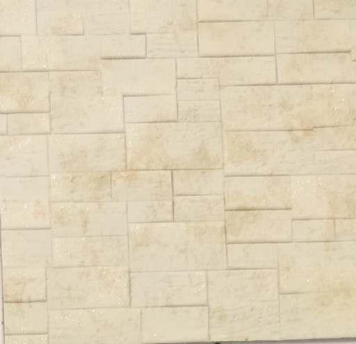 Charcoal Decorative Wall Panel Marble & Stone Cream 8x2 Ft - 1115