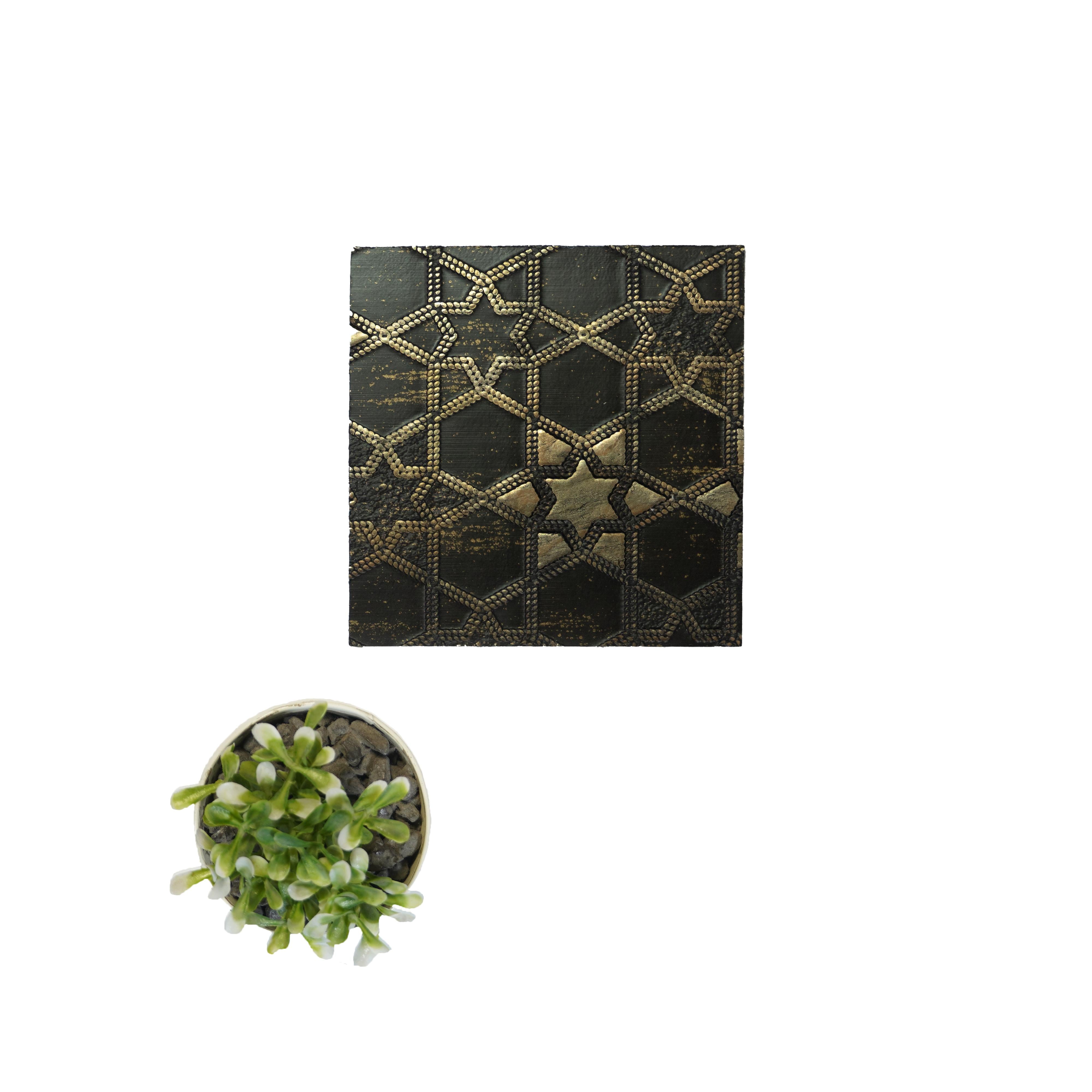 Charcoal Decorative Wall Panel Designer Black 8x2 Ft - 1156